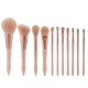 Custom Logo Professional Private Label Luxury Beauty Brushes Super Soft Vegan Cosmetics Foundation Pink Makeup Brush Set